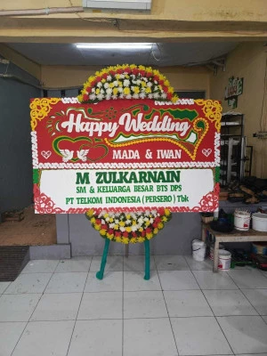 Papan Bunga di Plawad Karawang Timur