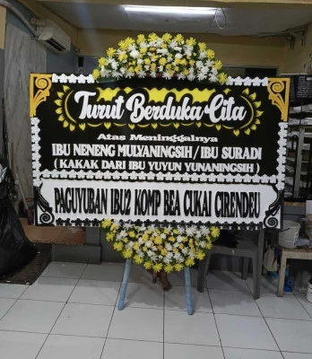 Papan Bunga di Plawad Karawang Timur